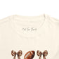 Toddler Tee — Footballs & Bows Pattern (BELLA +CANVAS)