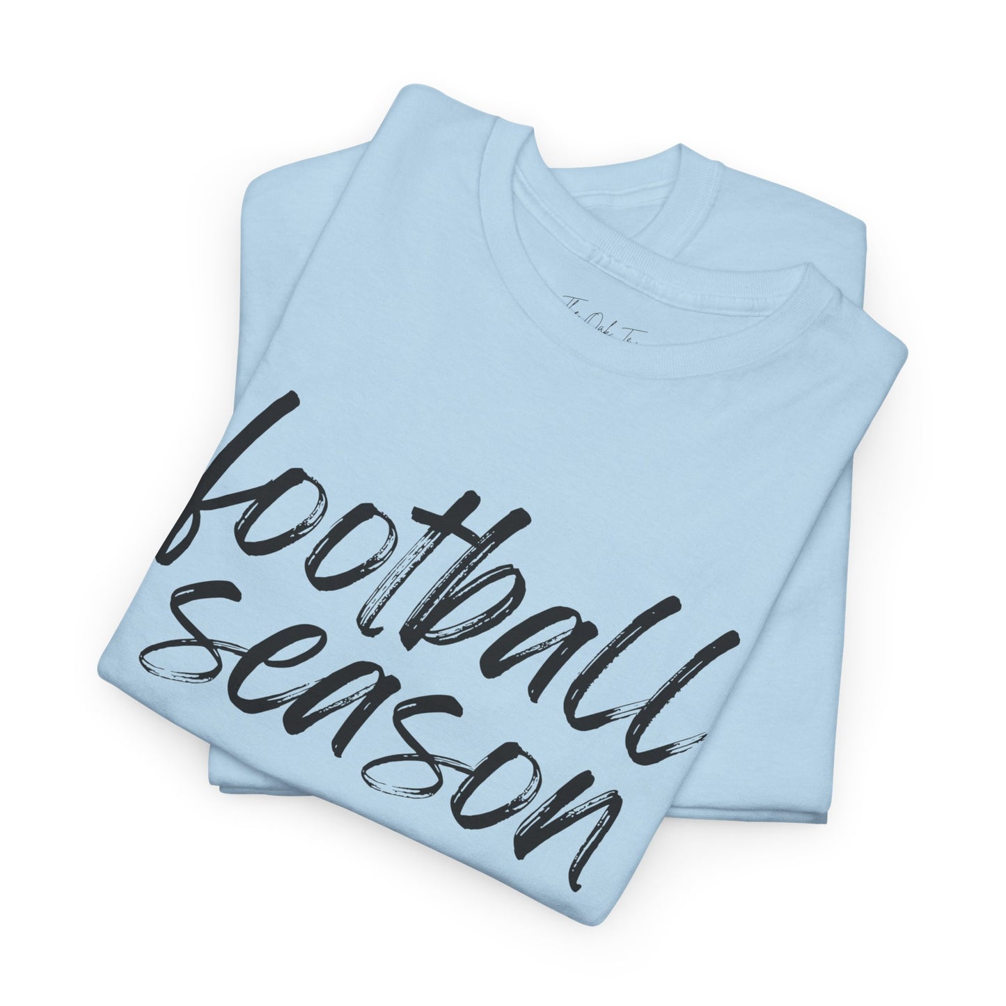 Football Season- Black Text Tee