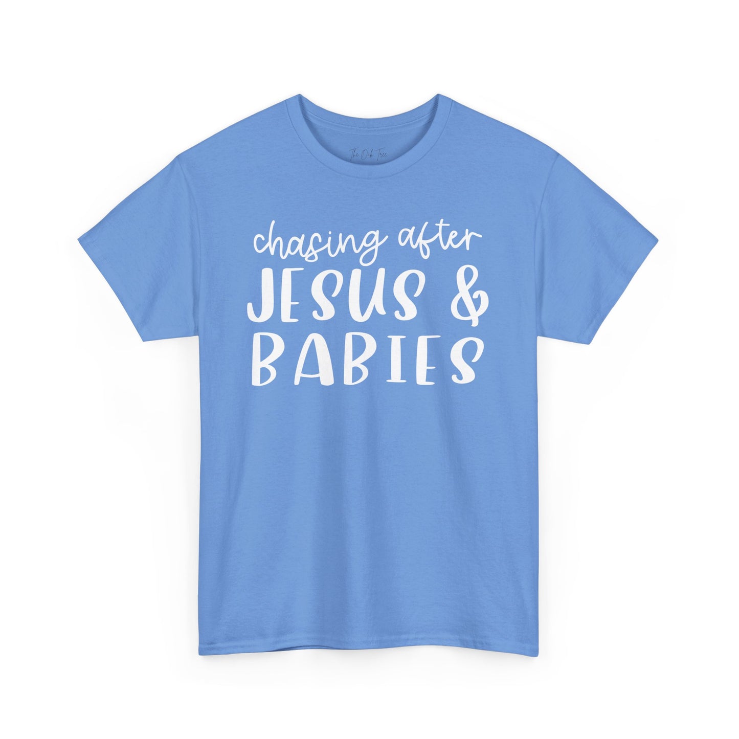Chasing After Jesus and Babies Unisex Heavy Cotton Tee