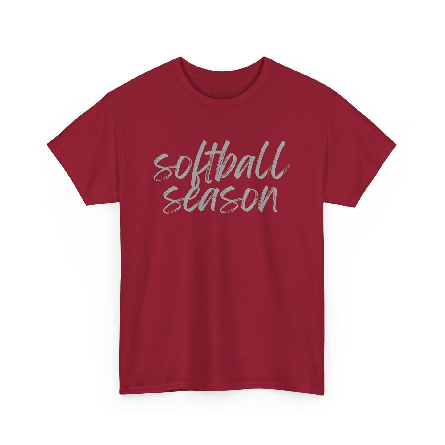 Softball Season- Grey Text Tee