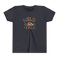 Youth Tee - "Wild + Free" Retro Mountain Kids T-Shirt