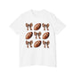 Football & Bows T-Shirt — Cute Game Day Tee for Women & Girls