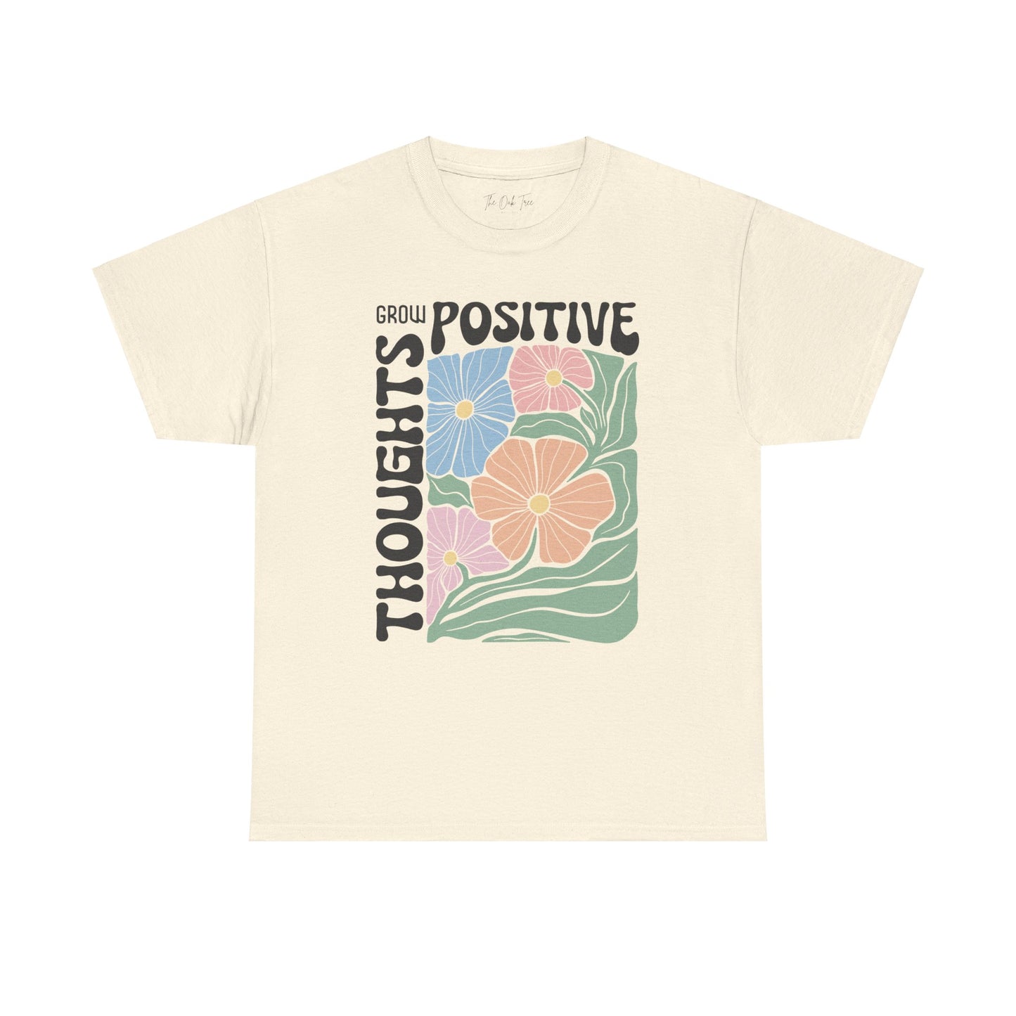 Grow Positive Thoughts Unisex Heavy Cotton Tee
