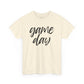 Game Day- Black Text Script Tee