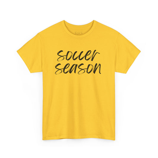 Soccer Season- Black Text Tee