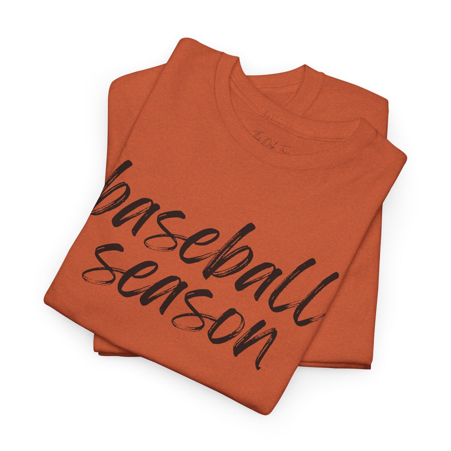 Baseball Season- Black Text Tee