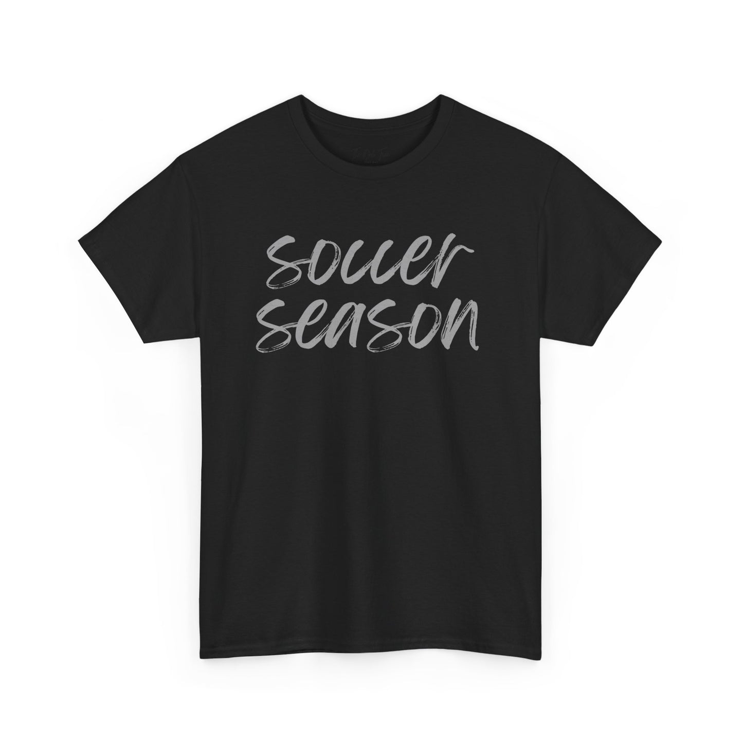 Soccer Season- Grey Text Tee