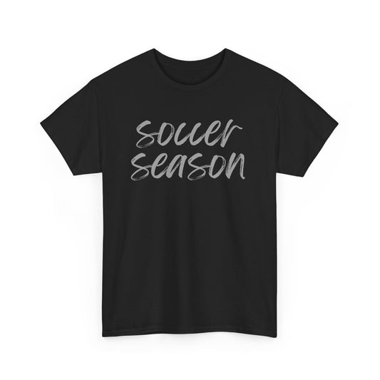 Soccer Season- Grey Text Tee