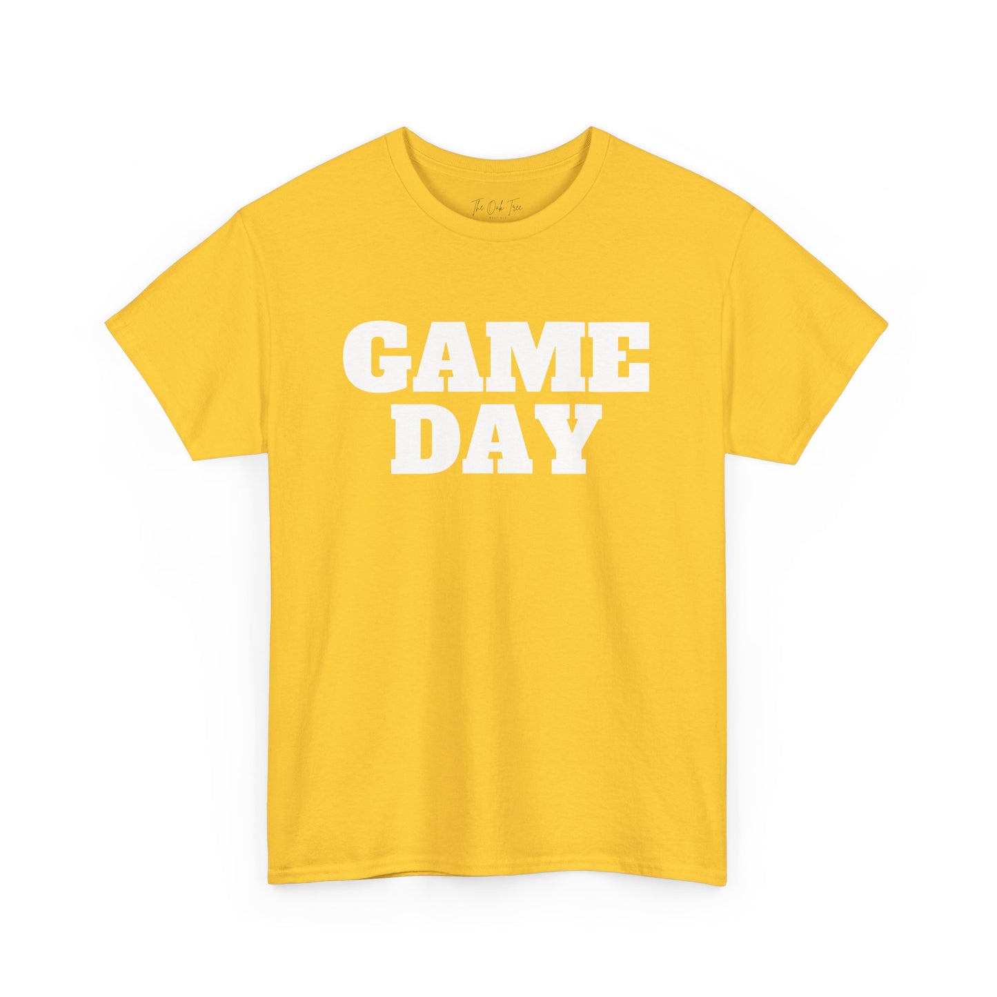 Game Day- White Text Tee