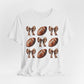 Football & Bows Tee — Cute Game Day Shirt for Fans & Moms