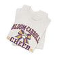 Bloom-Carroll Cheer T-Shirt — Purple & Gold Bow Spirit Tee