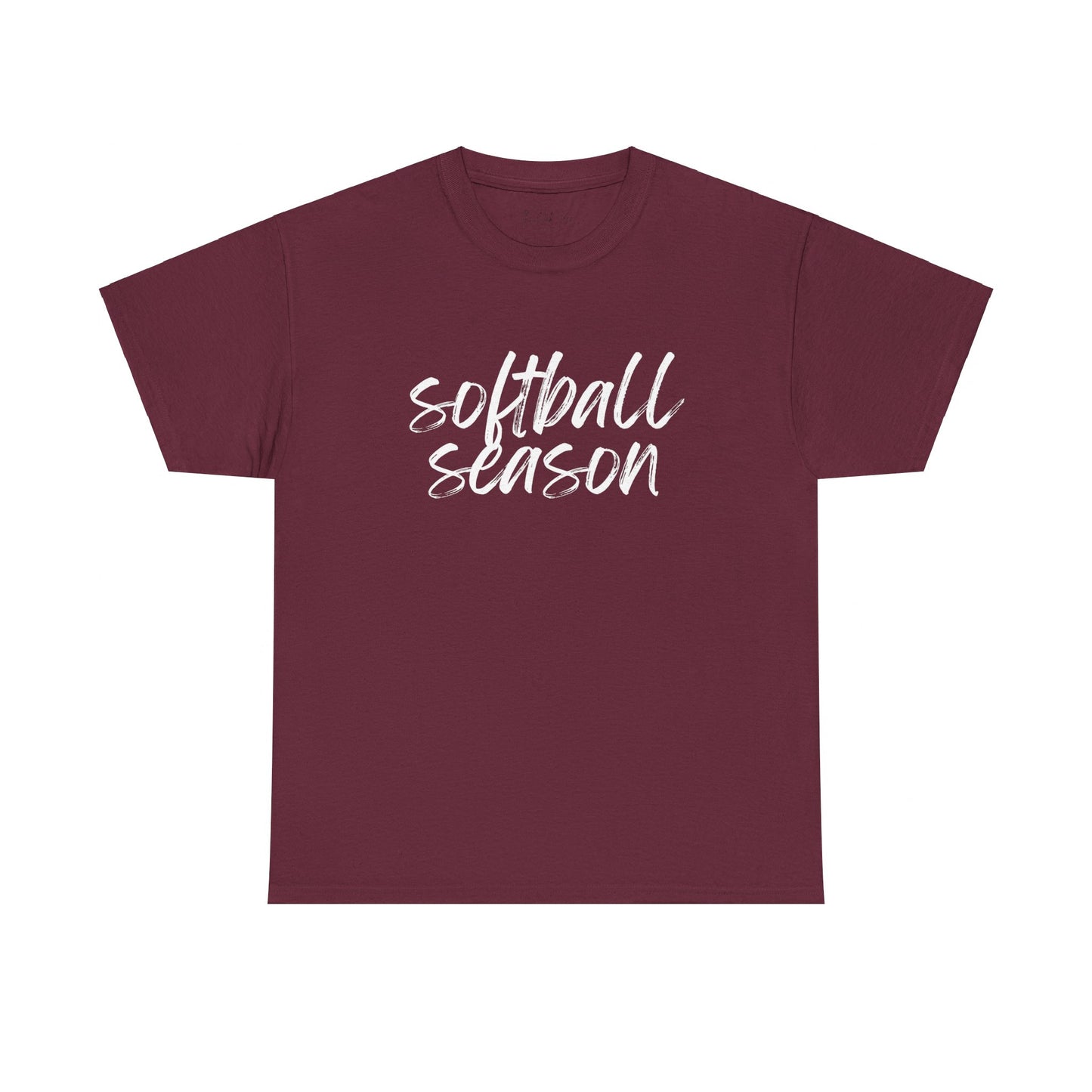 Softball Season- White Text Tee