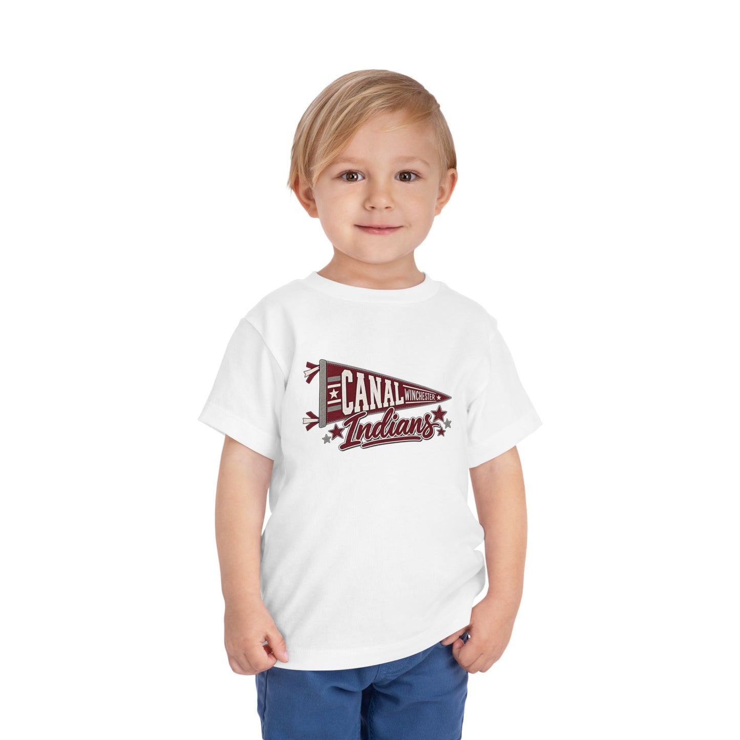 Canal Indians Toddler Tee — Vintage Pennant Sports Shirt