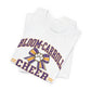 Bloom-Carroll Cheer T-Shirt — Purple & Gold Bow Spirit Tee