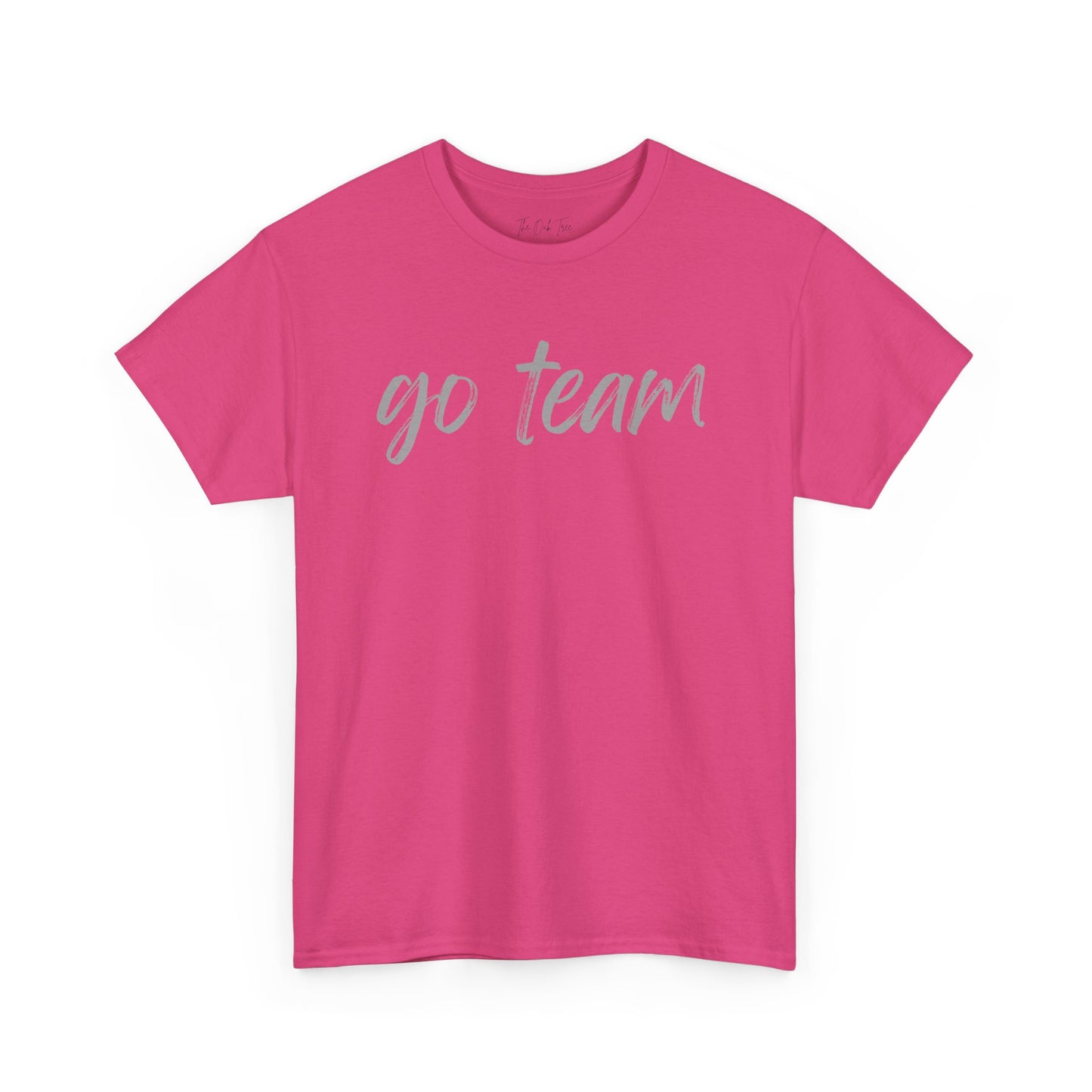 Go Team- Grey Text Tee