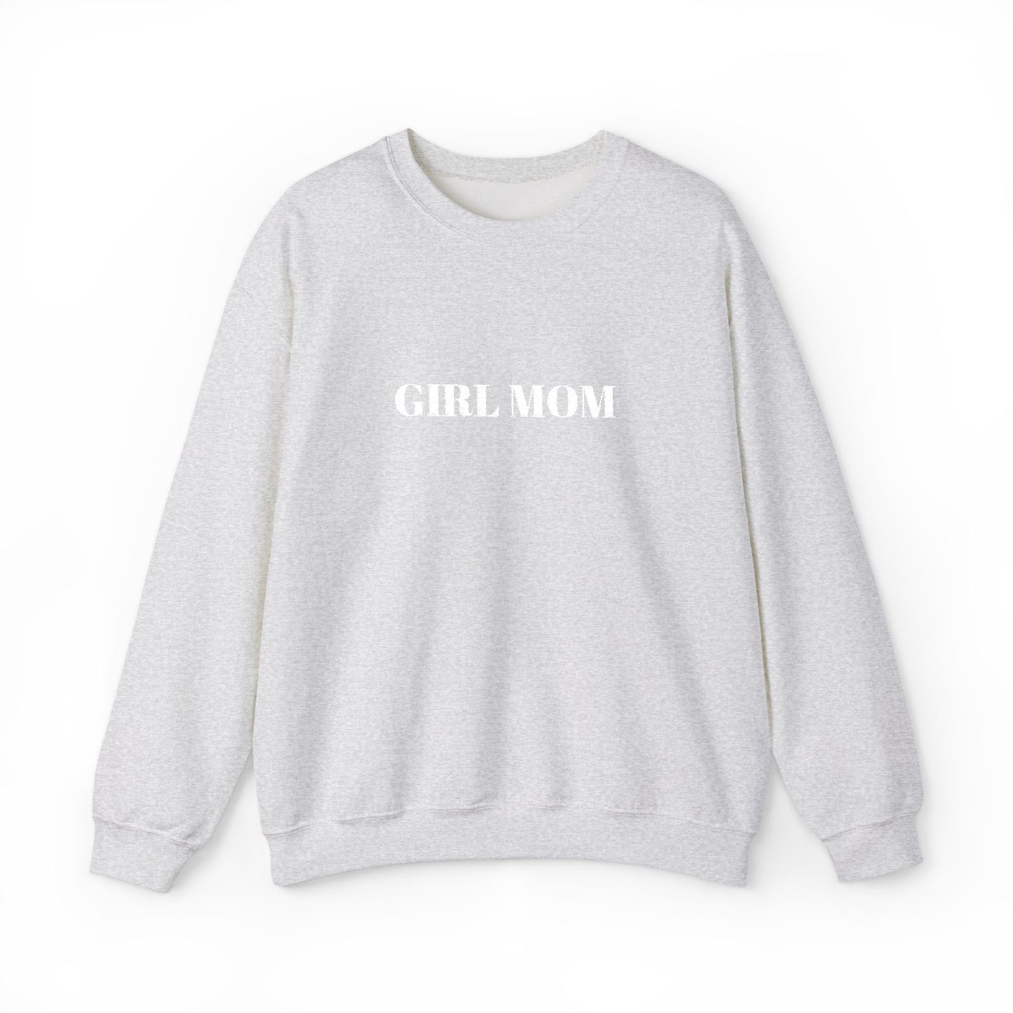 Embroidered Girl Mom Crewneck Sweatshirt-- Mom life pullover
