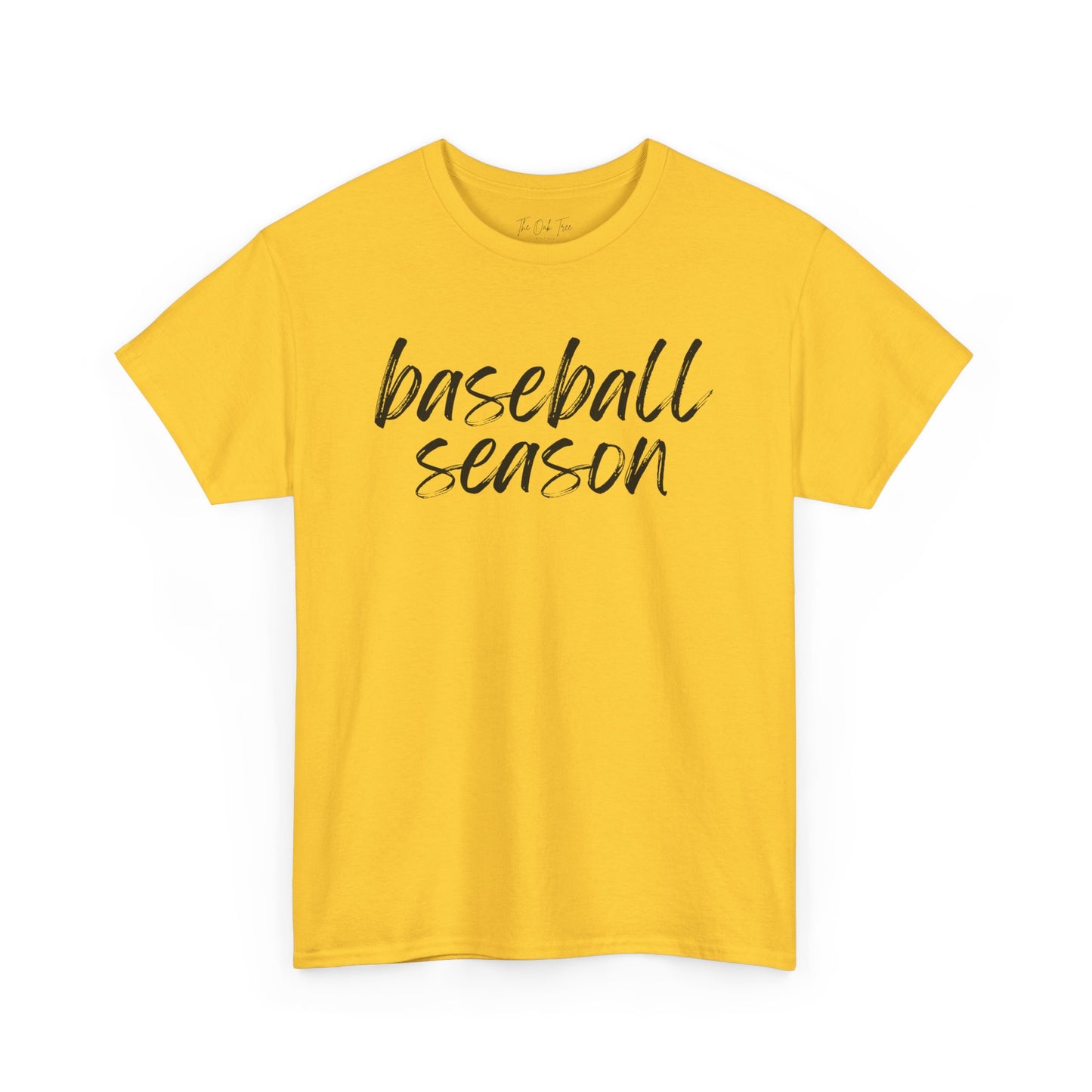Baseball Season- Black Text Tee