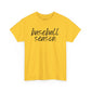 Baseball Season- Black Text Tee