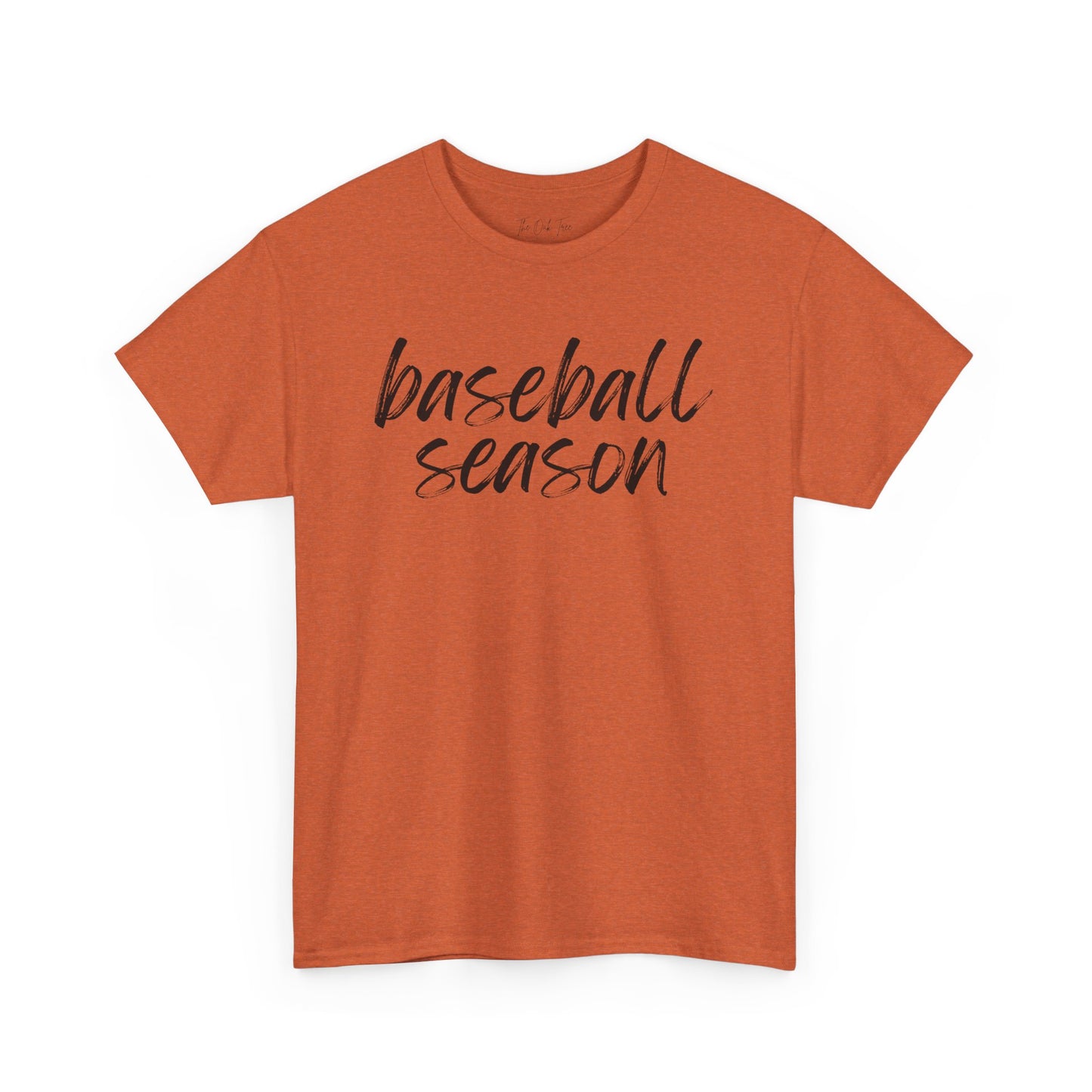 Baseball Season- Black Text Tee