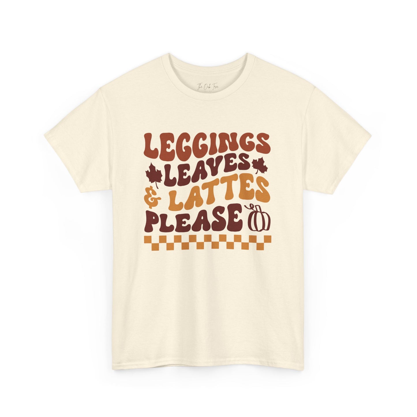Leggings Leaves & Lattes Please Unisex Heavy Cotton Tee