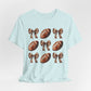 Football & Bows Tee — Cute Game Day Shirt for Fans & Moms