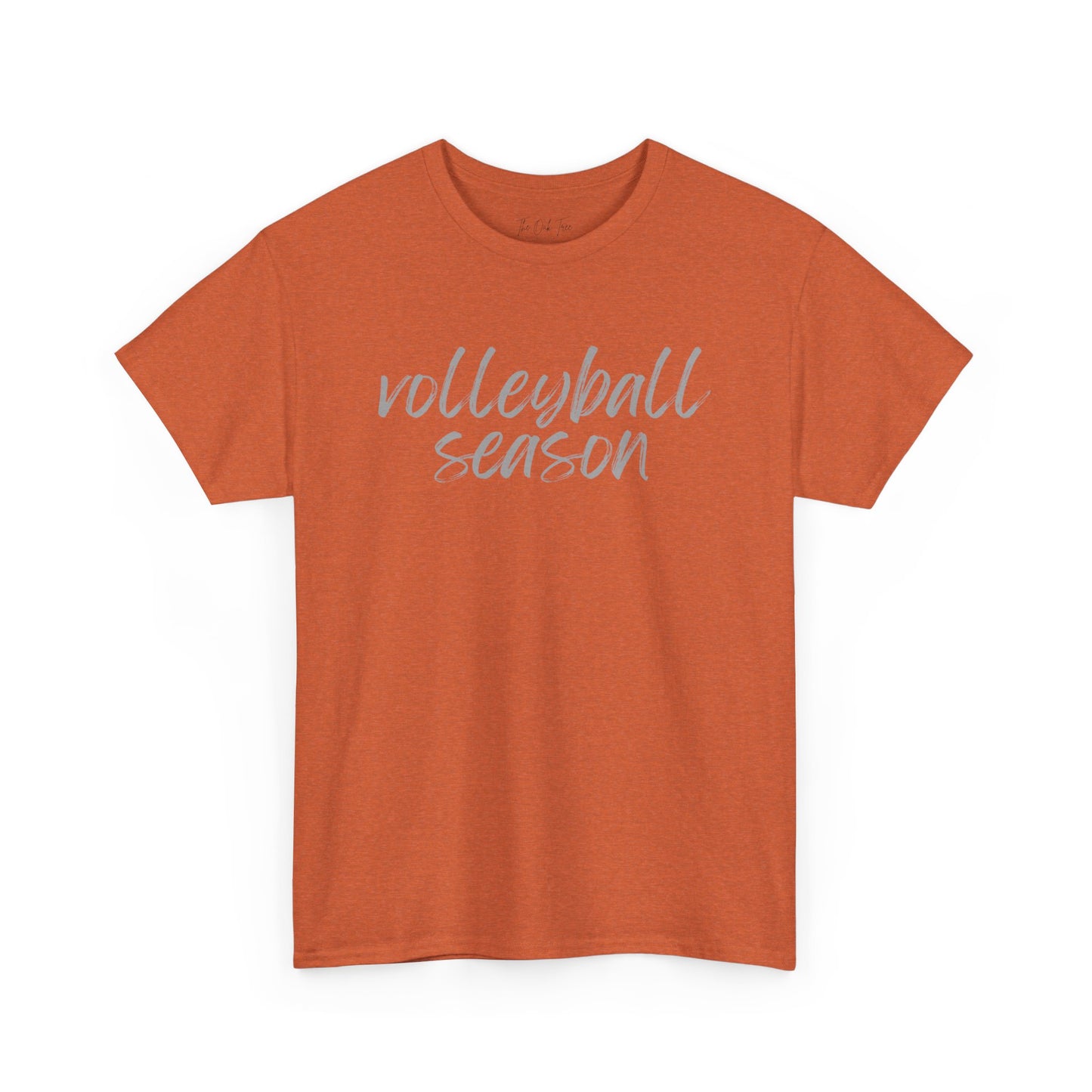 Volleyball Season- Grey Text Tee