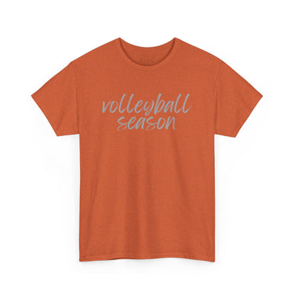 Volleyball Season- Grey Text Tee