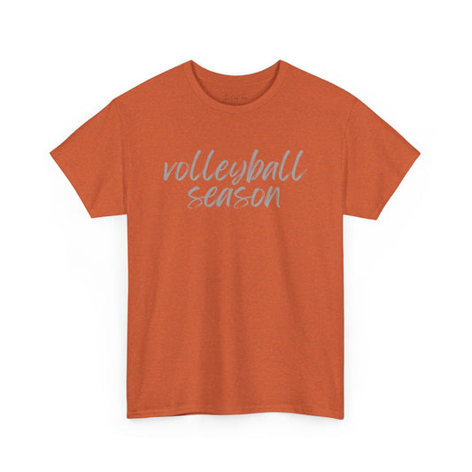 Volleyball Season- Grey Text Tee