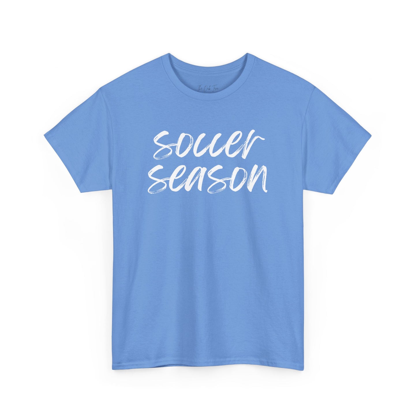 Soccer Season- White Text Tee