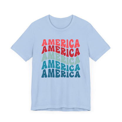 America x5 Unisex Jersey Short Sleeve Tee