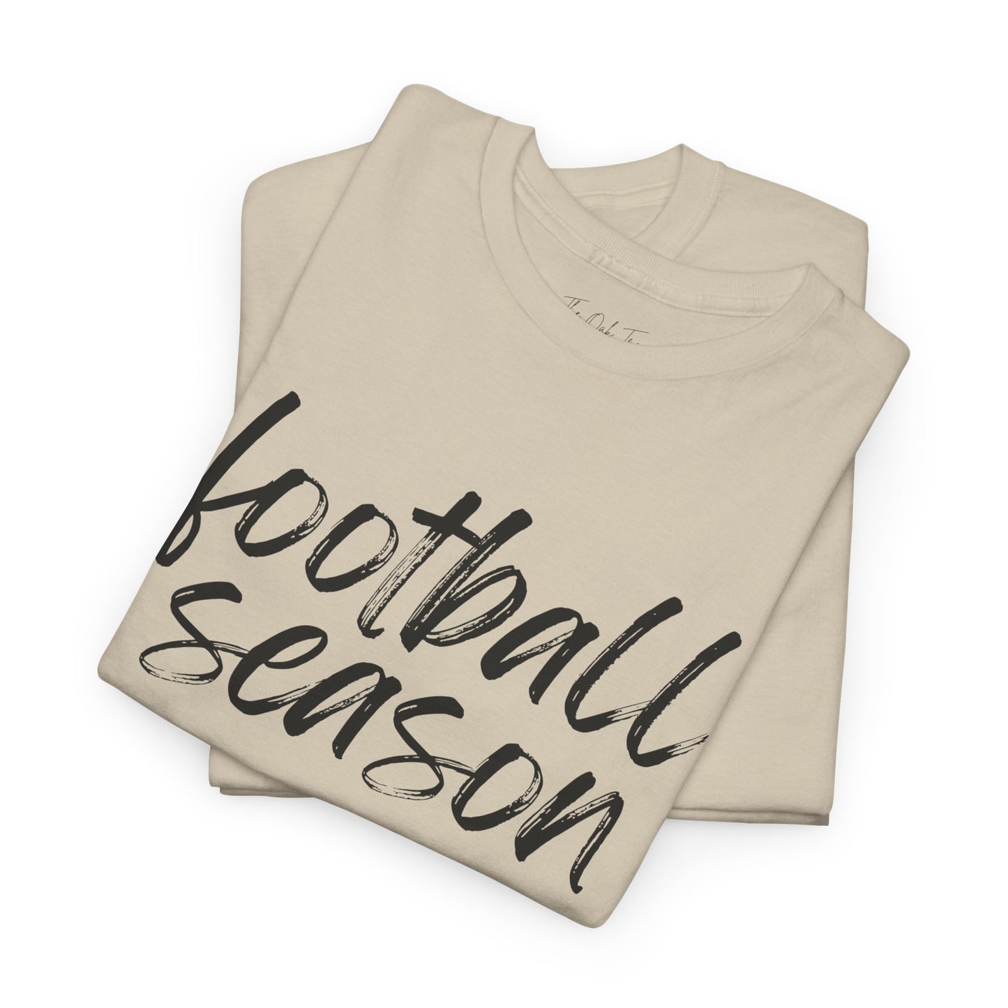 Football Season- Black Text Tee