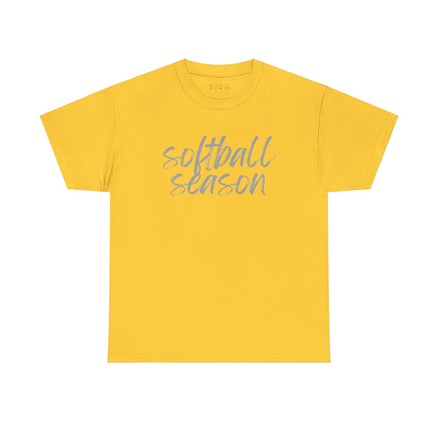 Softball Season- Grey Text Tee