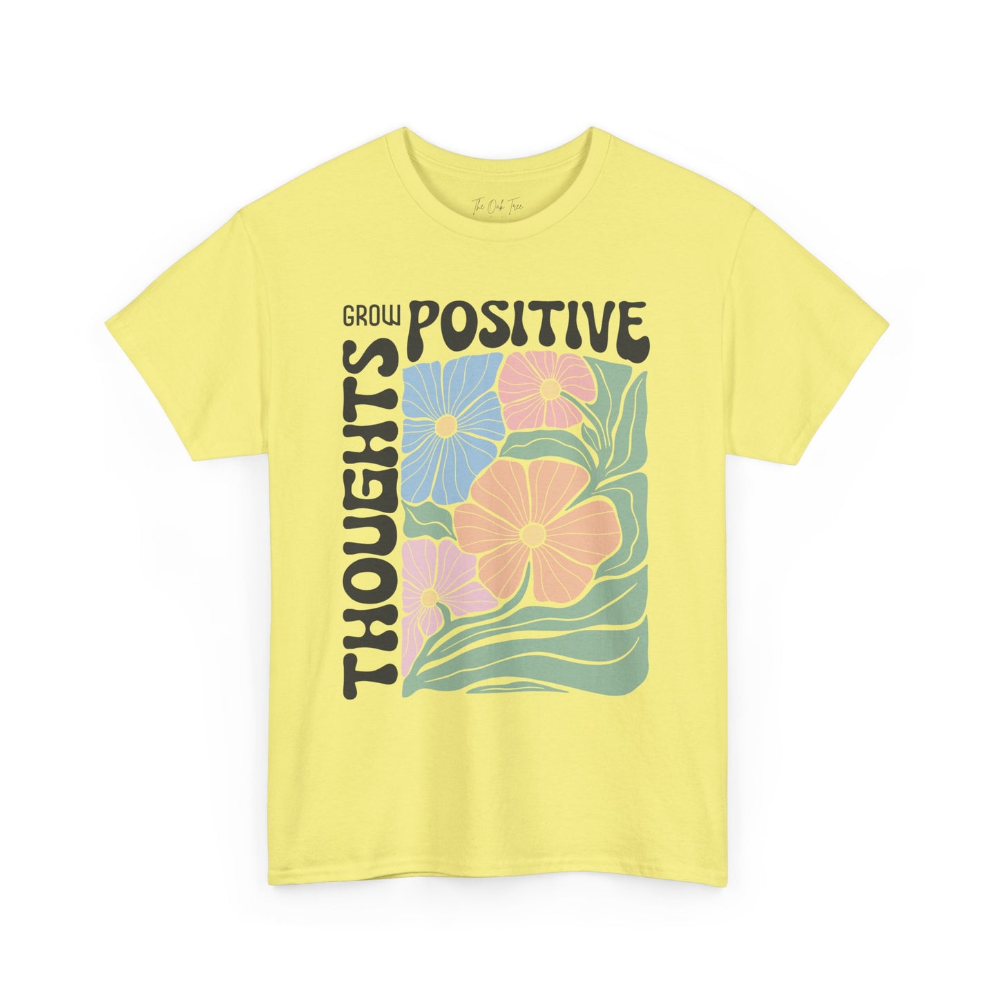 Grow Positive Thoughts Unisex Heavy Cotton Tee