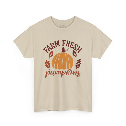 Farm Fresh Pumpkins Unisex Heavy Cotton Tee