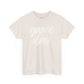 Game Day- White Text Script Tee