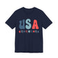 USA Stars Unisex Jersey Short Sleeve Tee