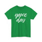 Game Day- White Text Script Tee