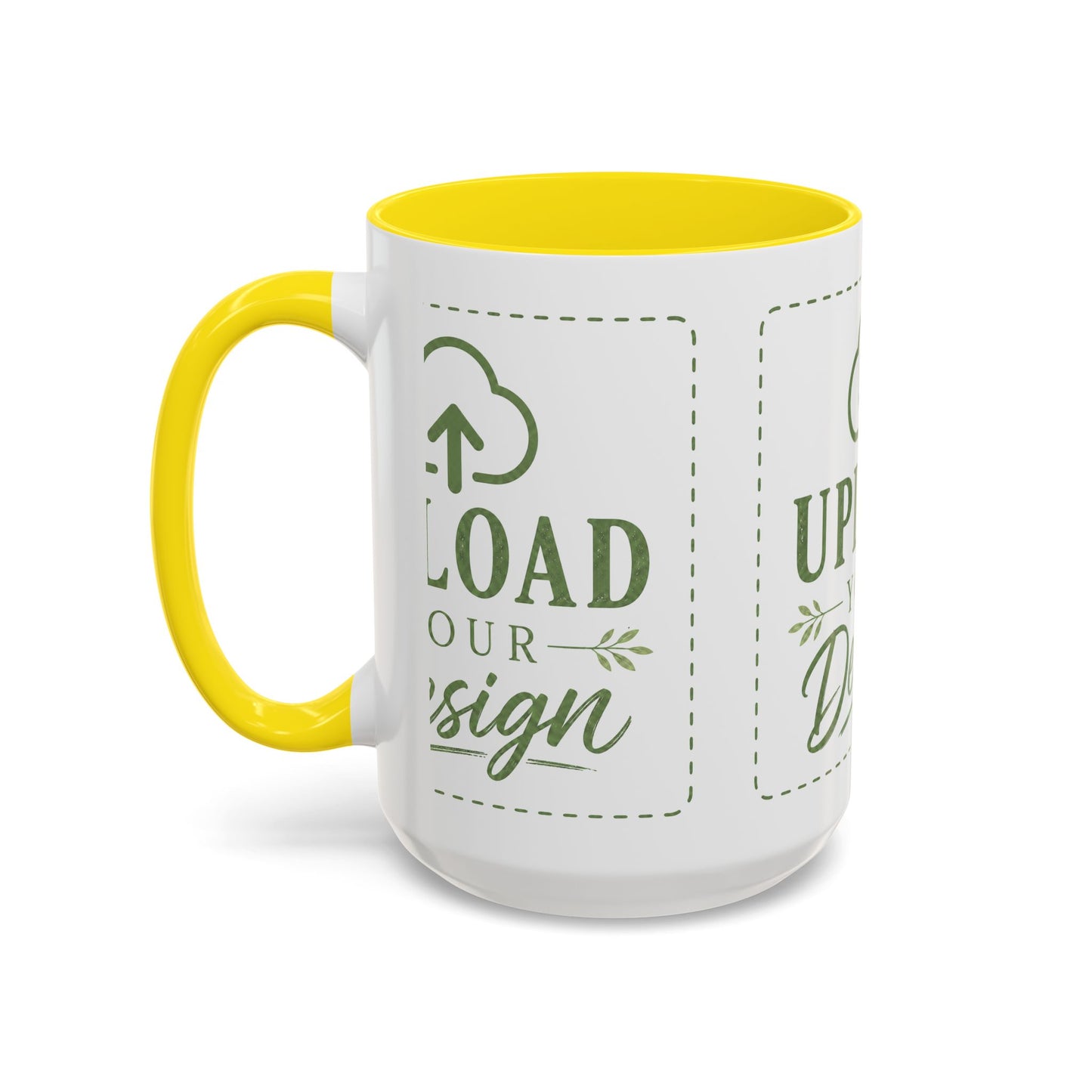 Custom Accent Coffee Mug – Custom Upload Design Ceramic Mug (11oz & 15oz)