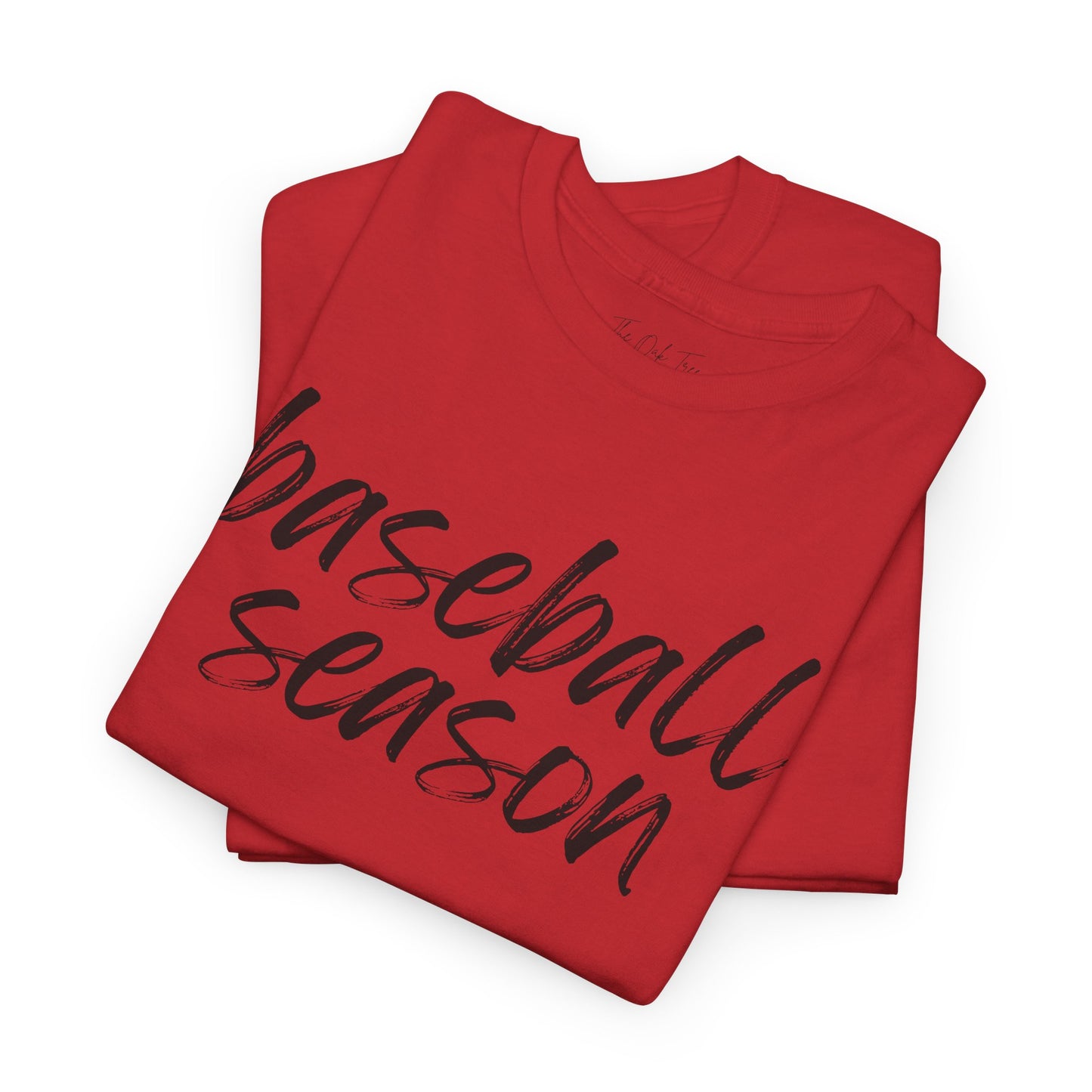 Baseball Season- Black Text Tee