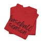 Baseball Season- Black Text Tee