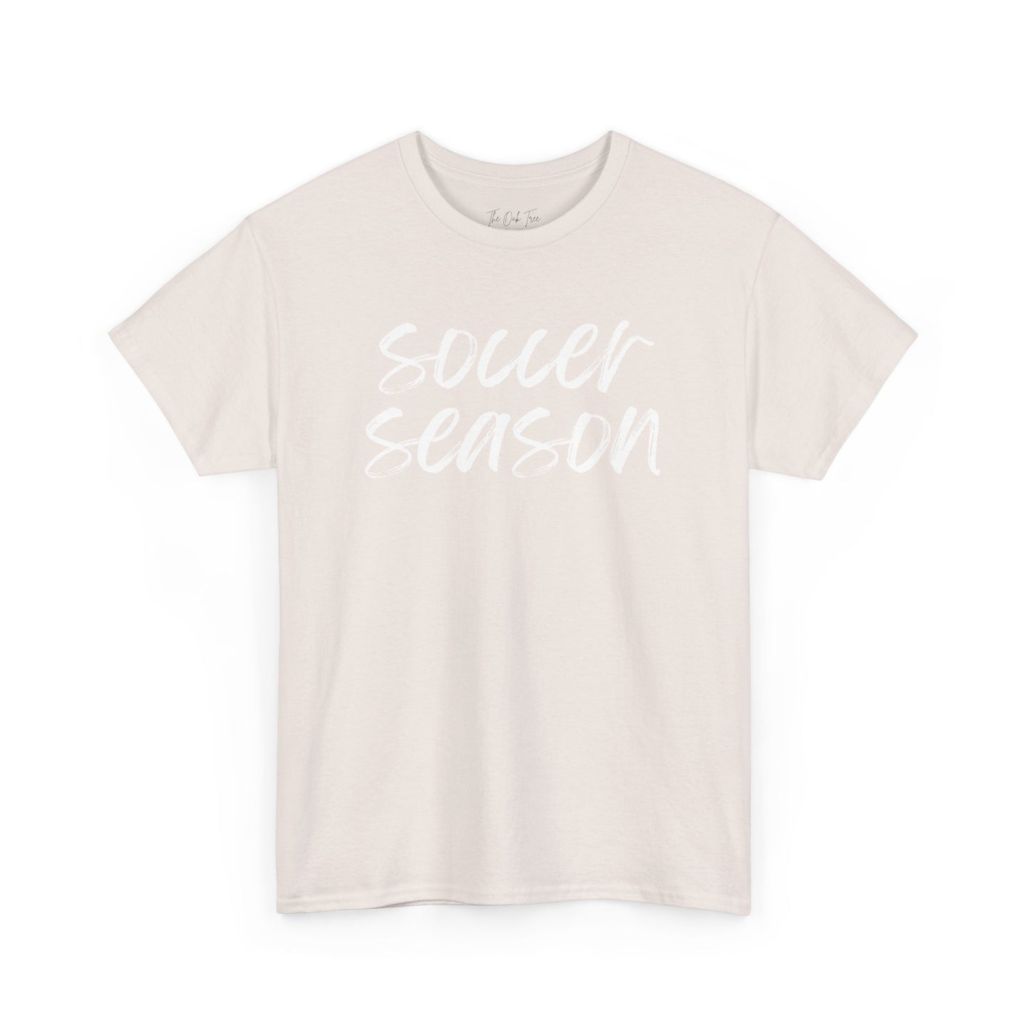 Soccer Season- White Text Tee