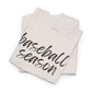 Baseball Season- Black Text Tee