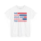 She Loves Jesus & America Too Unisex Jersey Short Sleeve Tee