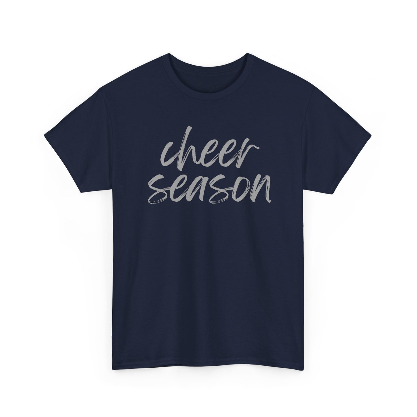 Cheer Season- Grey Text Tee
