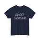 Cheer Season- Grey Text Tee