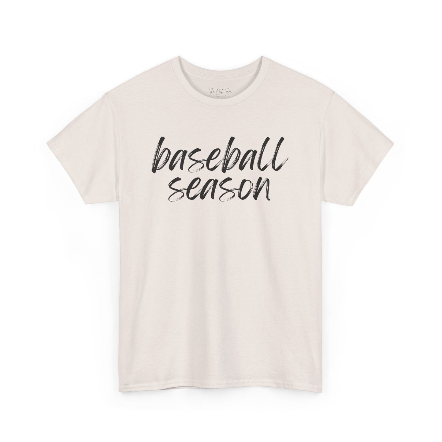 Baseball Season- Black Text Tee