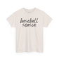 Baseball Season- Black Text Tee