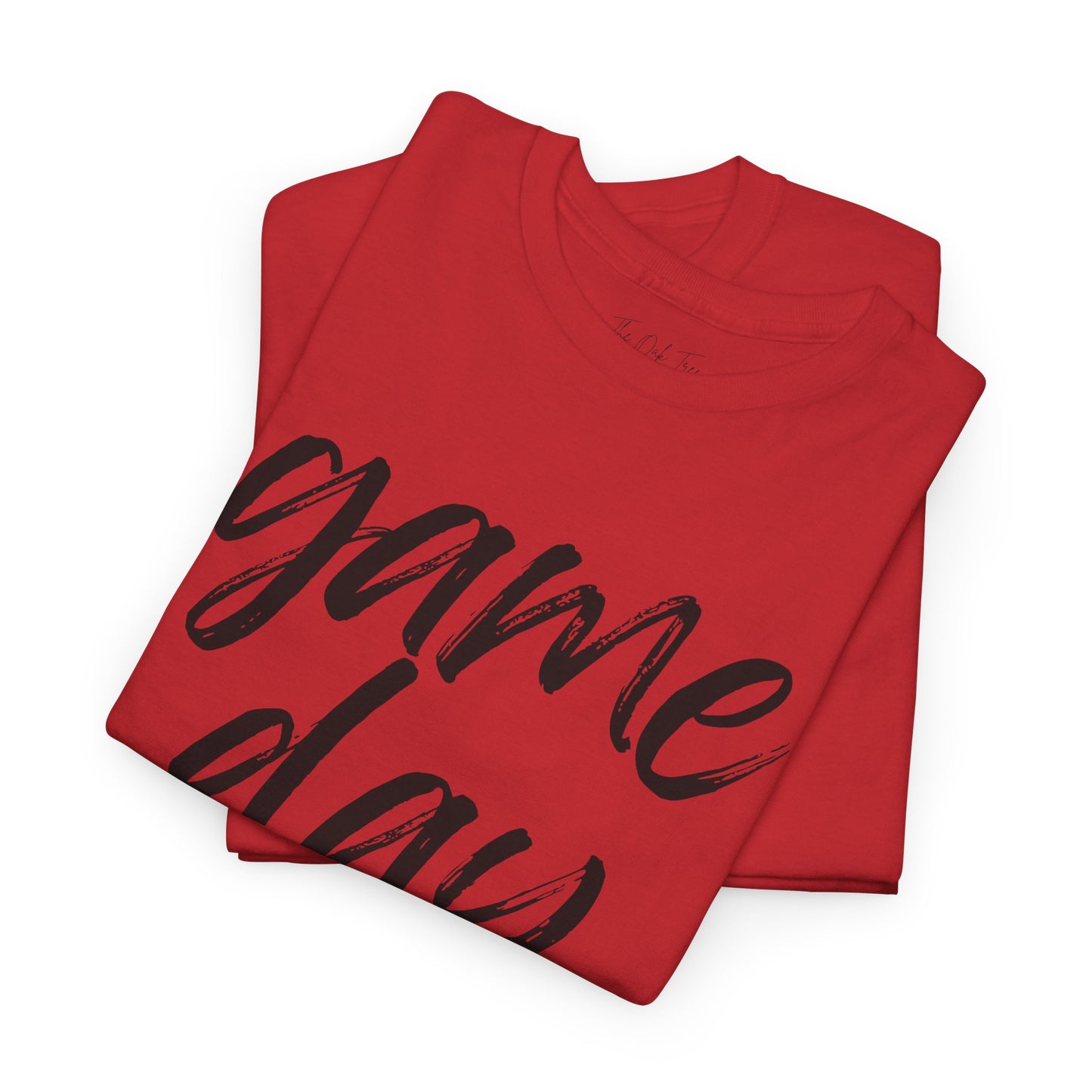 Game Day- Black Text Script Tee
