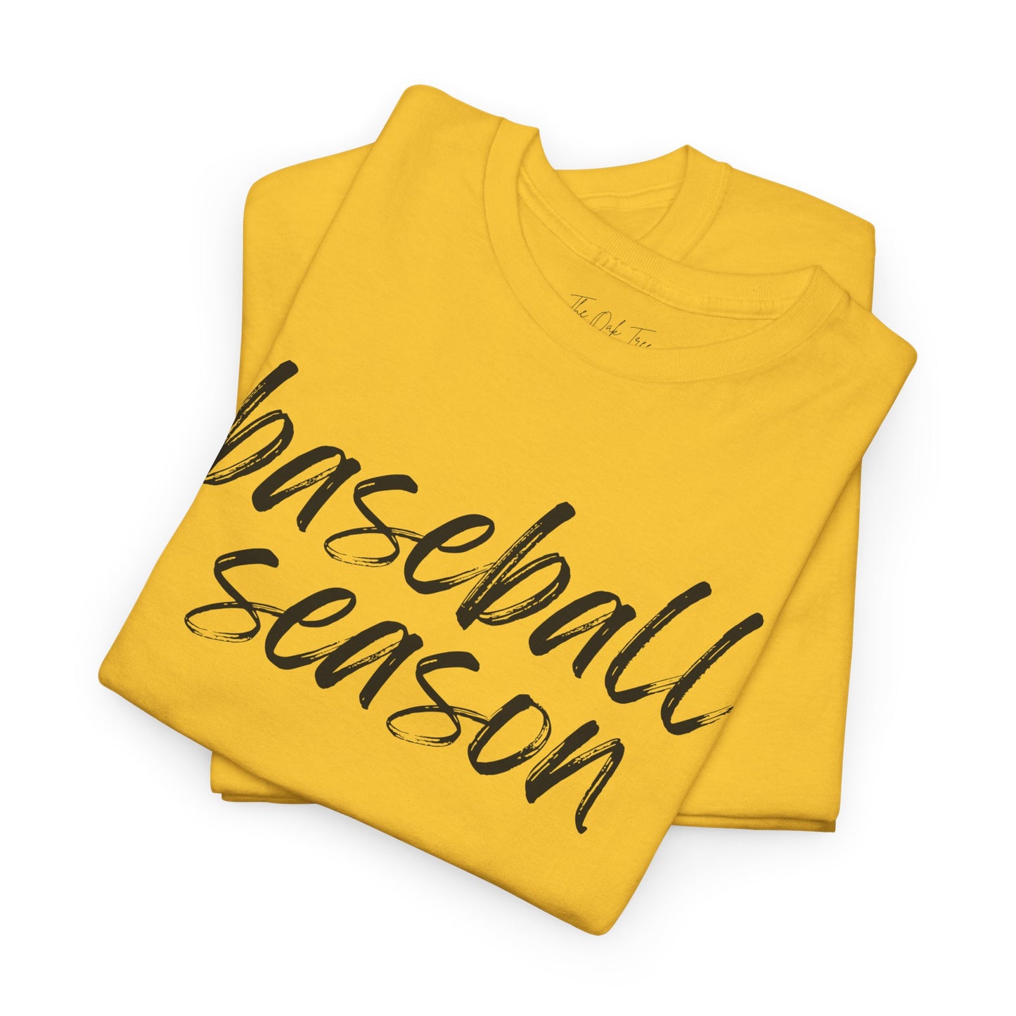 Baseball Season- Black Text Tee