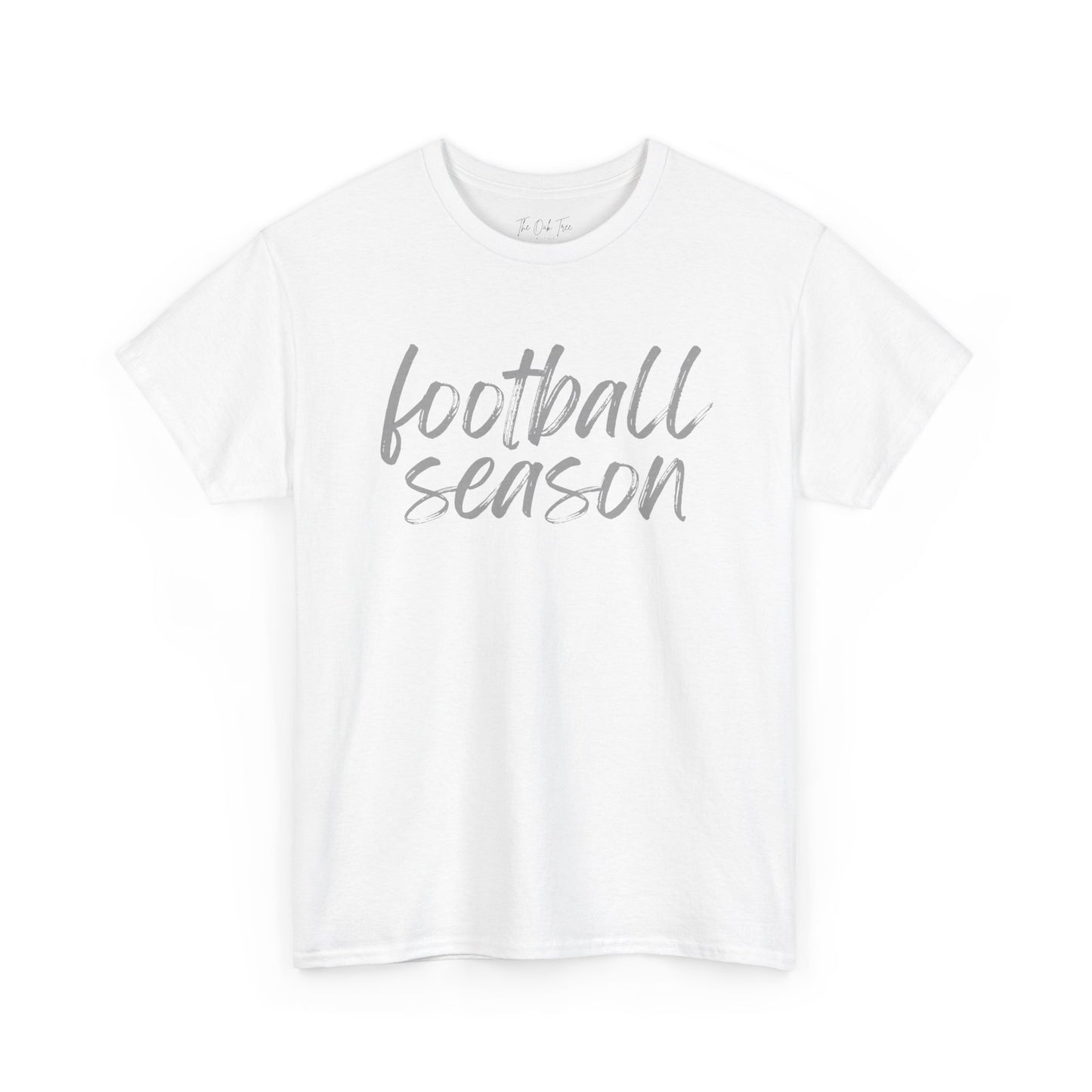 Football Season- Grey Text Tee